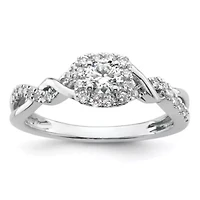 Lab Created 1/2 ct. t.w. Grown Diamond VS/SI GH, Complete Bypass Ring 14K White Gold