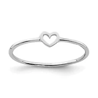 14K Yellow Gold Polished Heart Ring