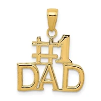 14K Yellow Gold #1 DAD Charm