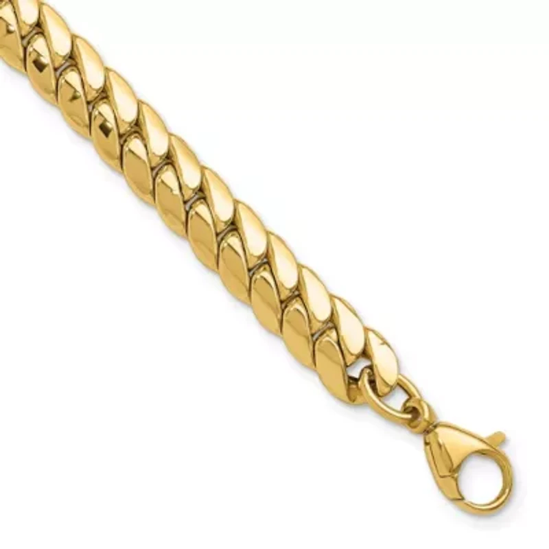 14K Yellow Gold Polished Fancy Link Bracelet
