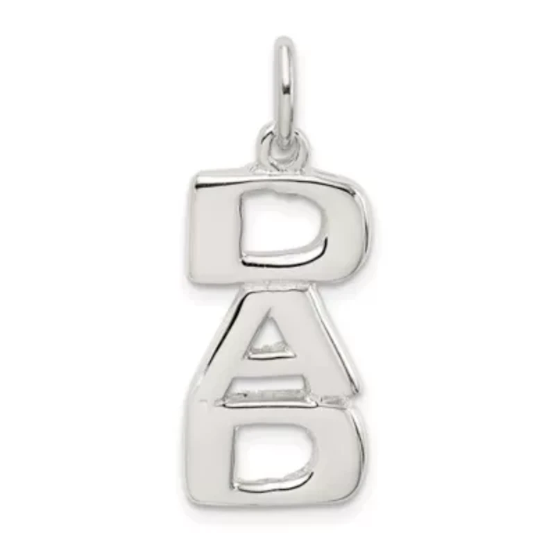 Sterling Silver DAD Charm