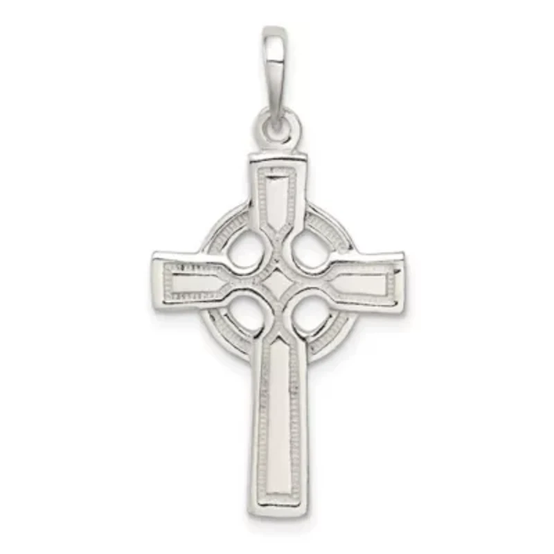 Sterling Silver Polished Cross Pendant