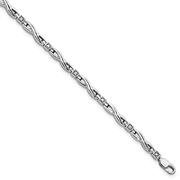 0.05 ct. t.w. Diamond Bracelet in Rhodium-plated Sterling Silver