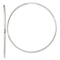 Sterling Silver 1.3mm Endless Hoop Earrings