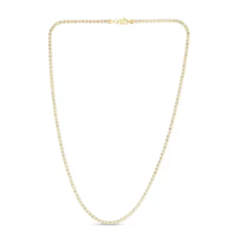 10Ky Two Tone Ice Chain Lobster Clasp
