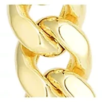 Men's Gold Semi Solid Miami Cuban Link Necklace