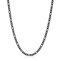 4mm Figaro Chain Necklace Stainless Steel