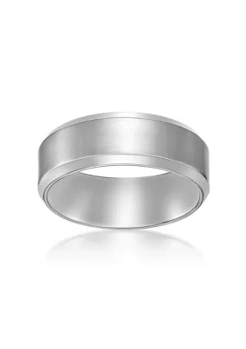 Stainless Steel Beveled Edge Ring - 8MM