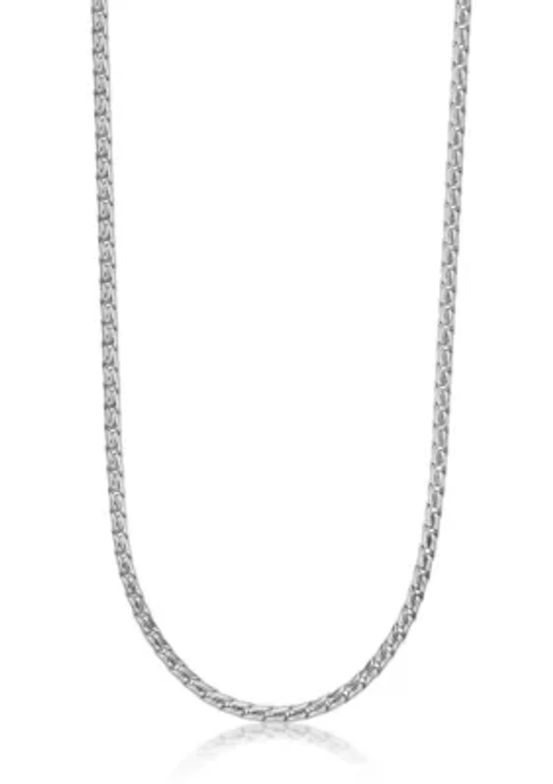 4.5mm Twist Chain in Necklace in Stainless Steel