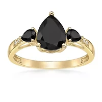 1.75 ct. t.w. Black Onyx and Diamond Accent Ring 10K Gold
