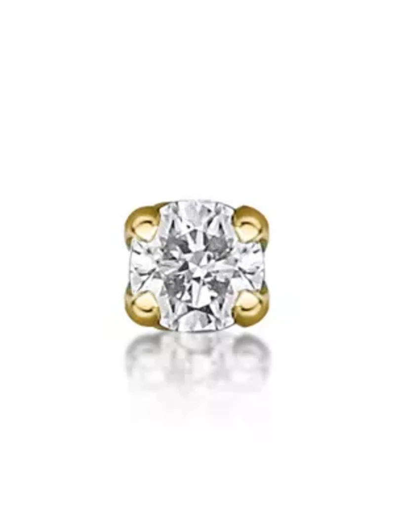 Lila Moon Diamond Accent Nose Stud in 14K Gold