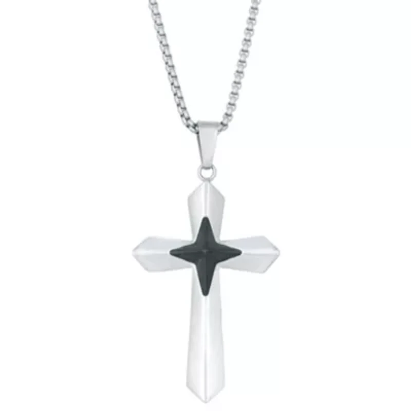 Stainless Steel Cross Pendant Necklace