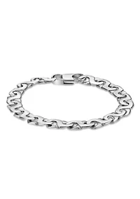 Stainless Steel 9mm Link Chain Bracelet in 8.5"