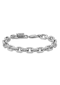 Stainless Steel Link Chain Bracelet in 8.5"