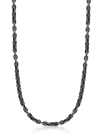 Stainless Steel Link Chain with Antique Black Finish