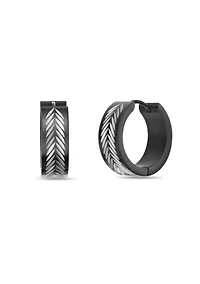 Hoop Earrings in Ion Plated Stainless Steel