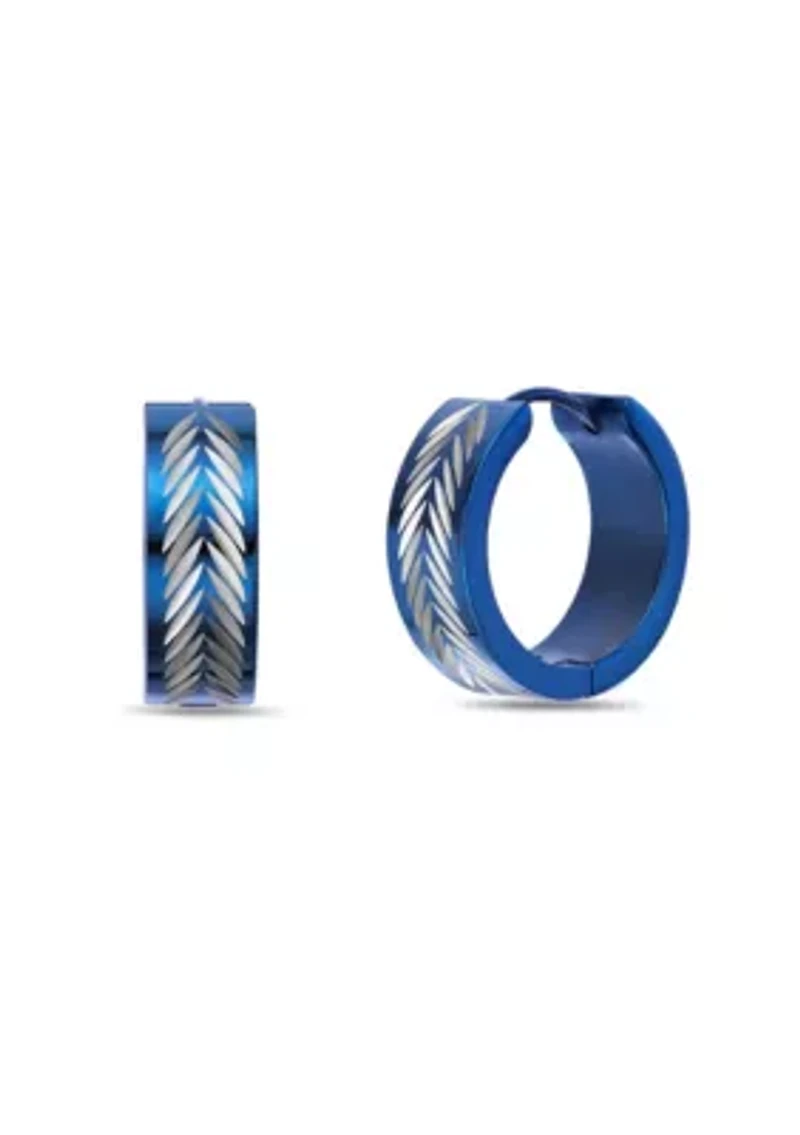 Hoop Earrings in Ion Plated Stainless Steel