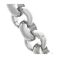 Stainless Steel 3MM Rolo Chain Necklace, 30” Length