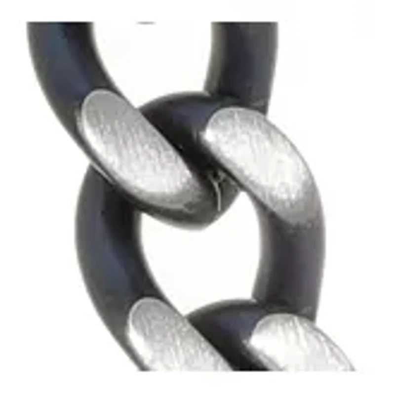 Stainless Steel Two Tone Neck with Gray IP 24 Inch Chain