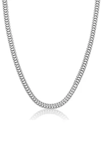 Stainless Steel 6MM Necklace with Matte Finish, 22” Length