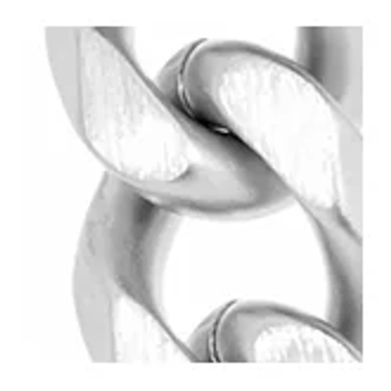 Stainless 8 Millimeter Curb Necklace with Extender