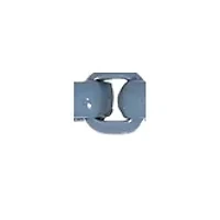 Gray Acrylic Coated Stainless Steel 3 Millimeter Round Box Chain Bracelet