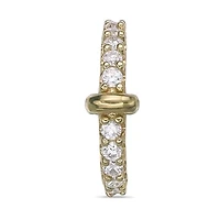 Lab Created Gemminded Lab-Grown Diamond Accent Ear Cuff in 18k Gold over Silver