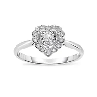 1/6CTW Diamond 10kt Gold White Ring