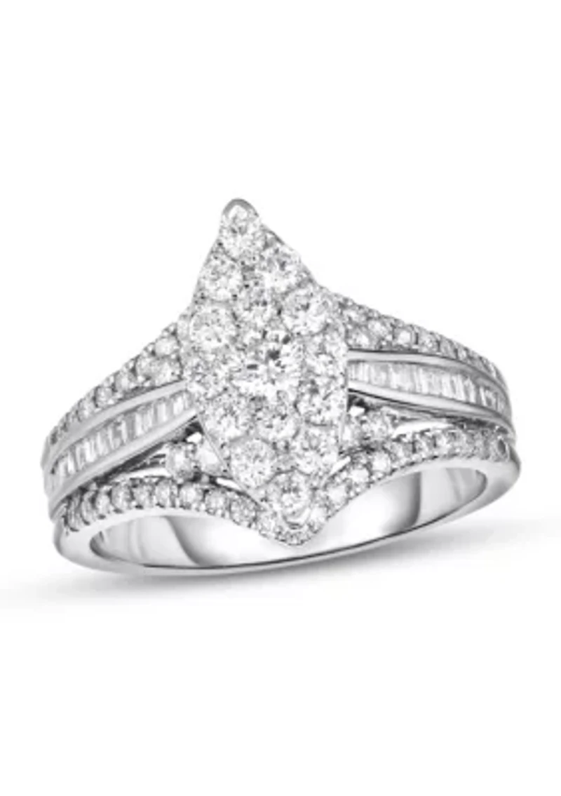 1/ C.T.T.W Diamond 14Kt Gold Engagement Ring