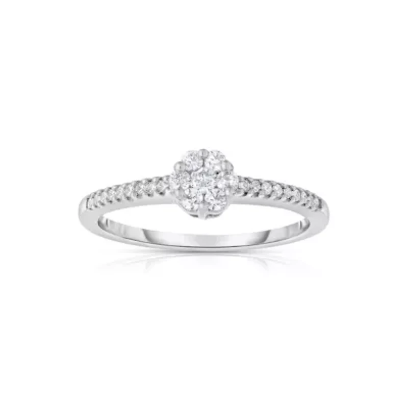 1/4CTW Diamond 14kt Gold White Ring