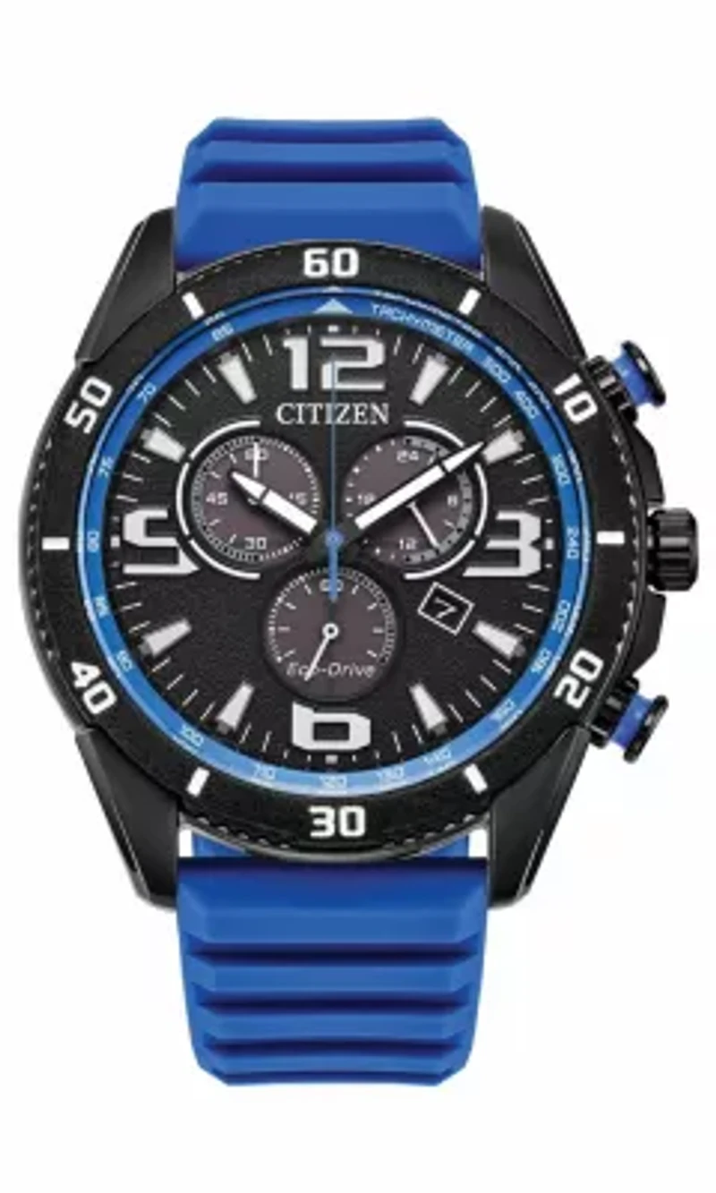 Citizen Mens Sport Casual Brycen Blue Strap Watch 44.8mm