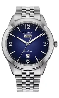 Citizen Mens Dress/Classic Eco Rolan Silver-Tone Bracelet Watch 40.5mm