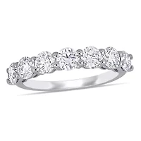 1.75 ct. t.g.w. Lab Created Diamond Semi-Eternity Anniversary Band 14K White Gold
