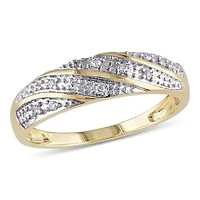 1/10 ct. t.w. Diamond Men's Wedding Ring 10K Yellow Gold