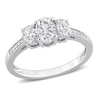1 ct. t.w. Diamond 3-Stone Engagement Ring Platinum