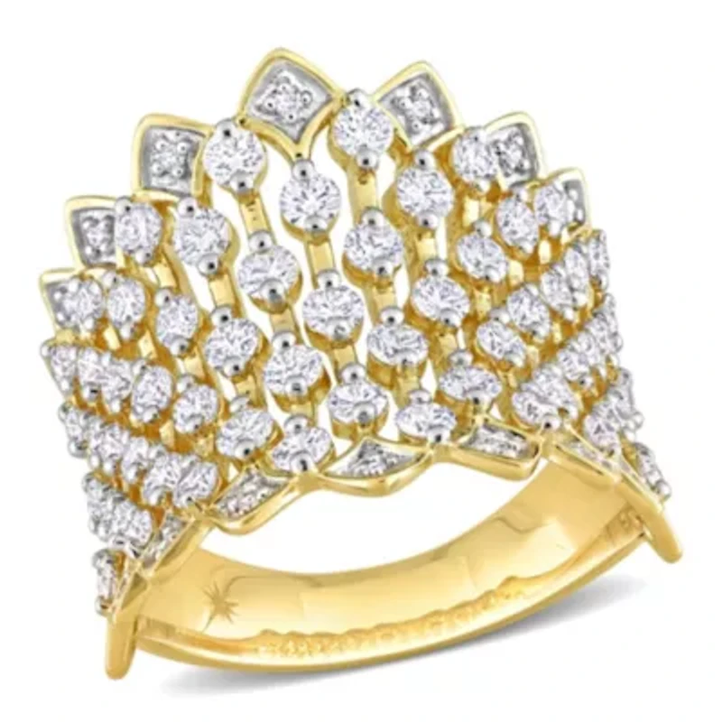 Lab Created 2 ct. t.w. Grown Diamond Wide Band Ring 14K Yellow Gold