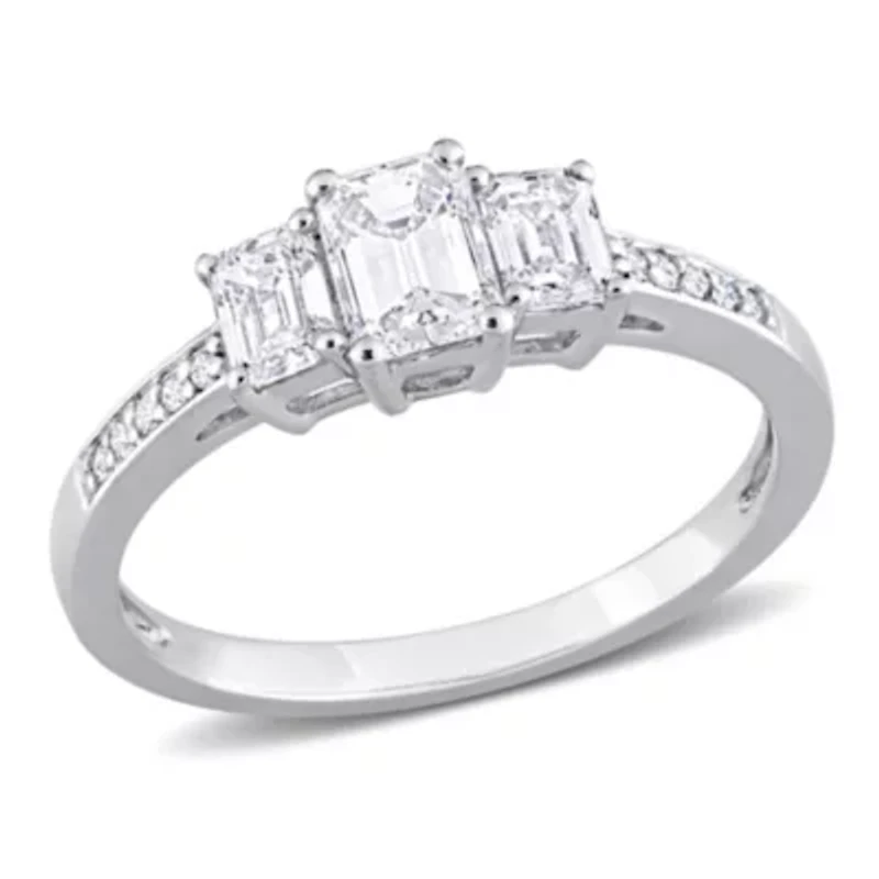 1 ct. t.w. Diamond 3-Stone Engagement Ring Platinum