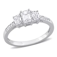1 ct. t.w. Diamond 3-Stone Engagement Ring Platinum