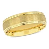 Ladies Wedding Band 10K Yellow Gold