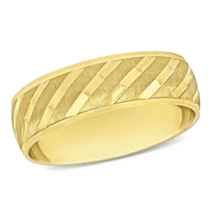 Ladies Wedding Band 10K Yellow Gold