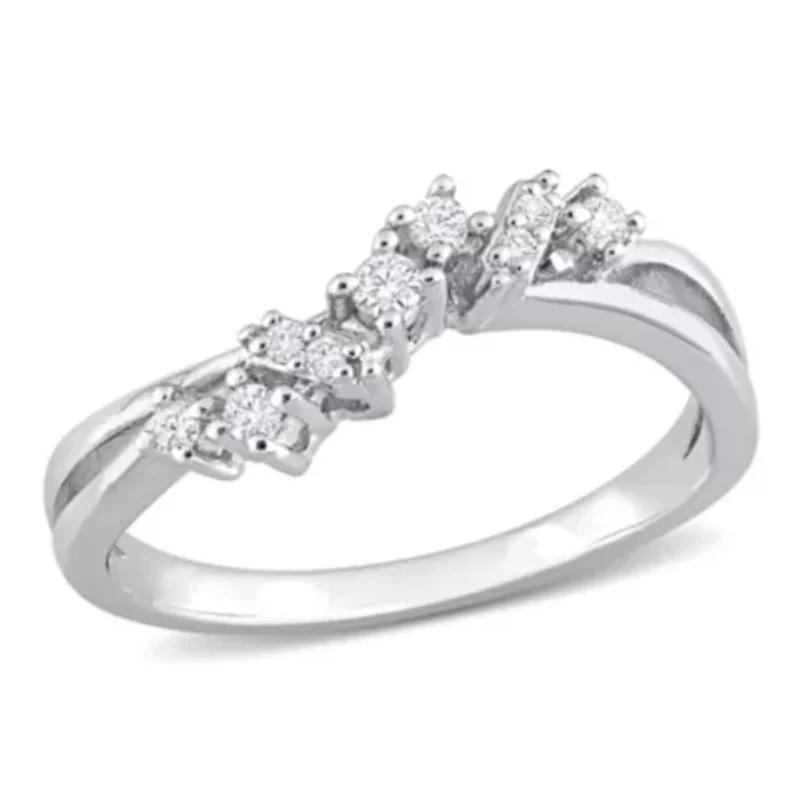 1/6 ct. t.w. Diamond 9-Stone Ring Sterling Silver