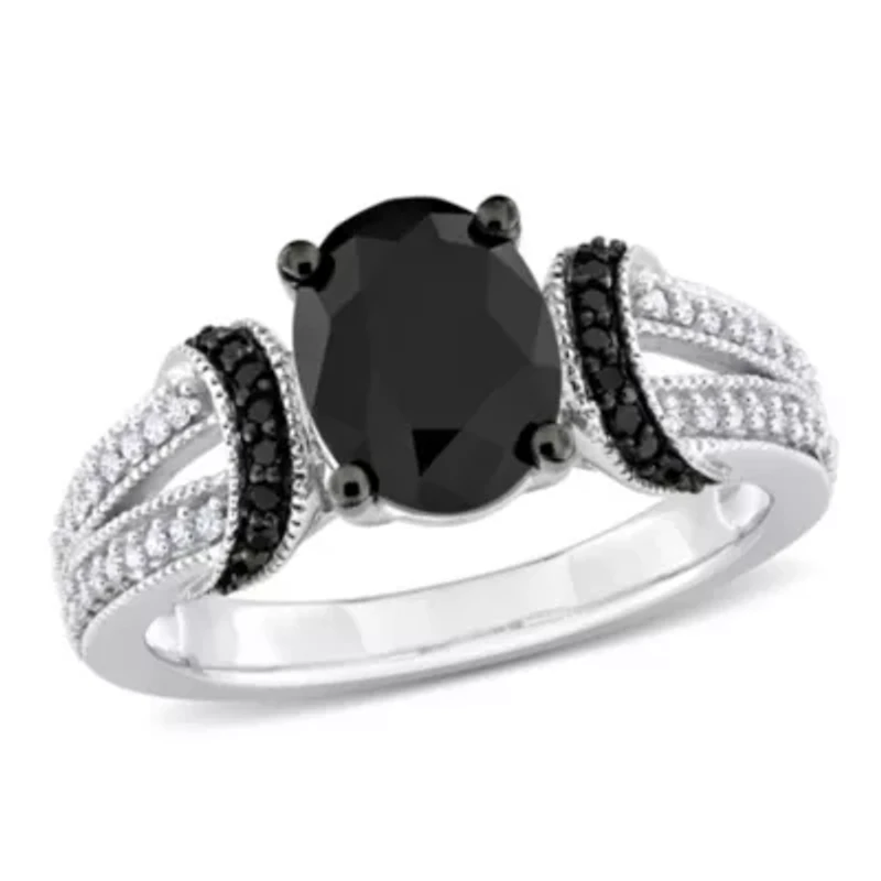 2.24 ct. t.w. Black and White Diamond Ring 14K Gold
