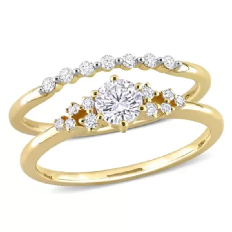 5/8 ct. t.w. Diamond Bridal Ring Set 10K Yellow Gold