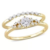 5/8 ct. t.w. Diamond Bridal Ring Set 10K Yellow Gold