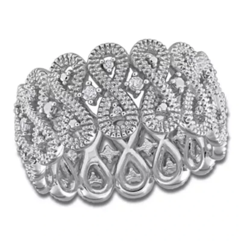 Diamond Ring Sterling Silver