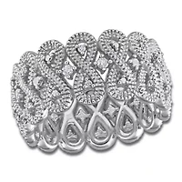 Diamond Ring Sterling Silver