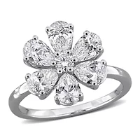 Lab Created Grown Diamonds Engagement Ring 14k White Gold
