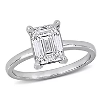 Lab Created Grown Diamond Solitaire Engagement Ring 14k Yellow Gold