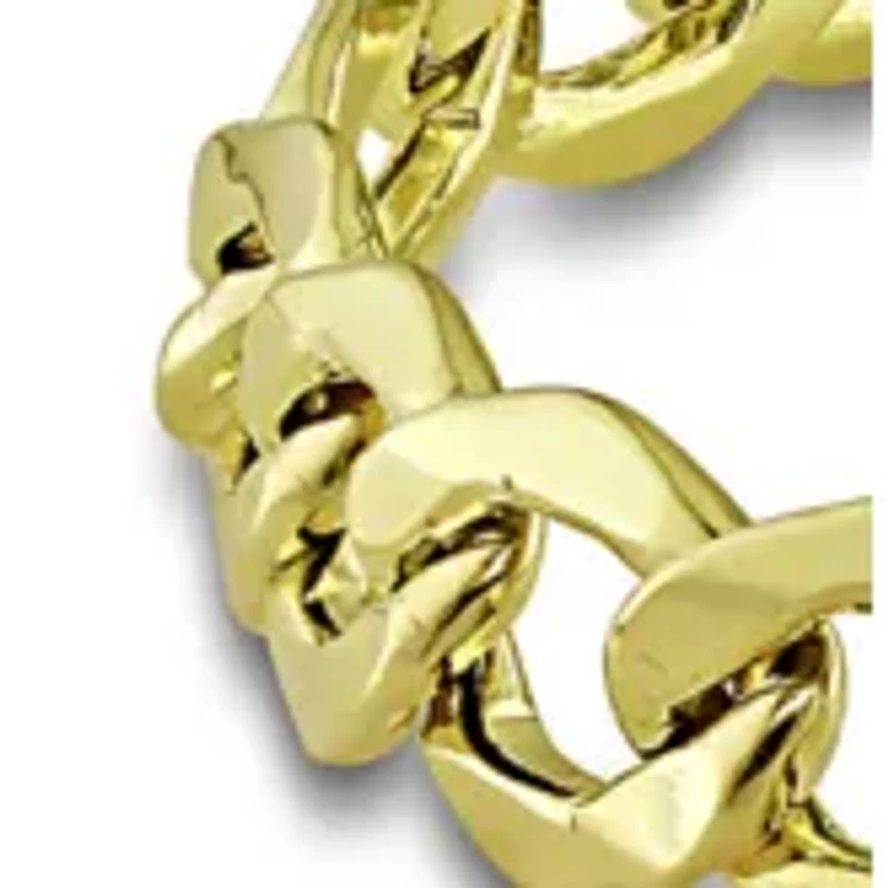 Figaro Chain Bracelet in 10K Yellow Gold