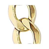 20 Inch Curb Link Chain Necklace in 10K Yellow Gold